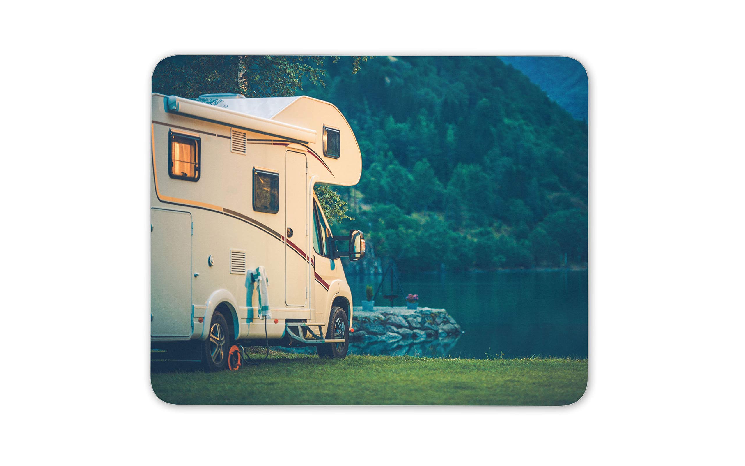 Destination Vinyl ltd Camper Van Mouse Mat Pad - Motorhome Camping Lake ...