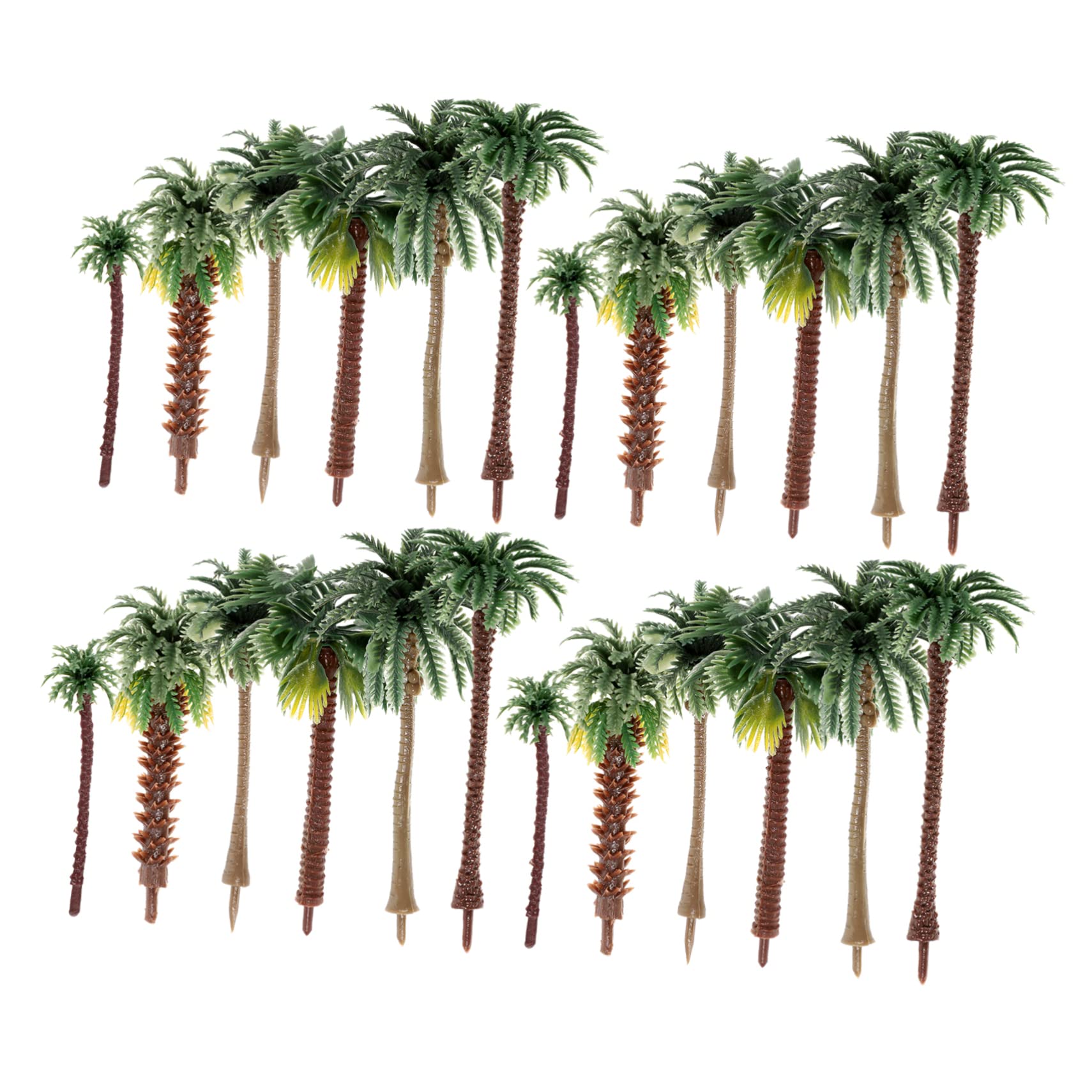 SUPVOX 3 Juegos Juego De Miniárboles Arboles Artificiales Maquetas Construccion Modelos De Palmeras Árboles Paisaje Ferrocarril Árbol Falso En Miniatura Paisajes DIY Arboles 30 Uds * 3