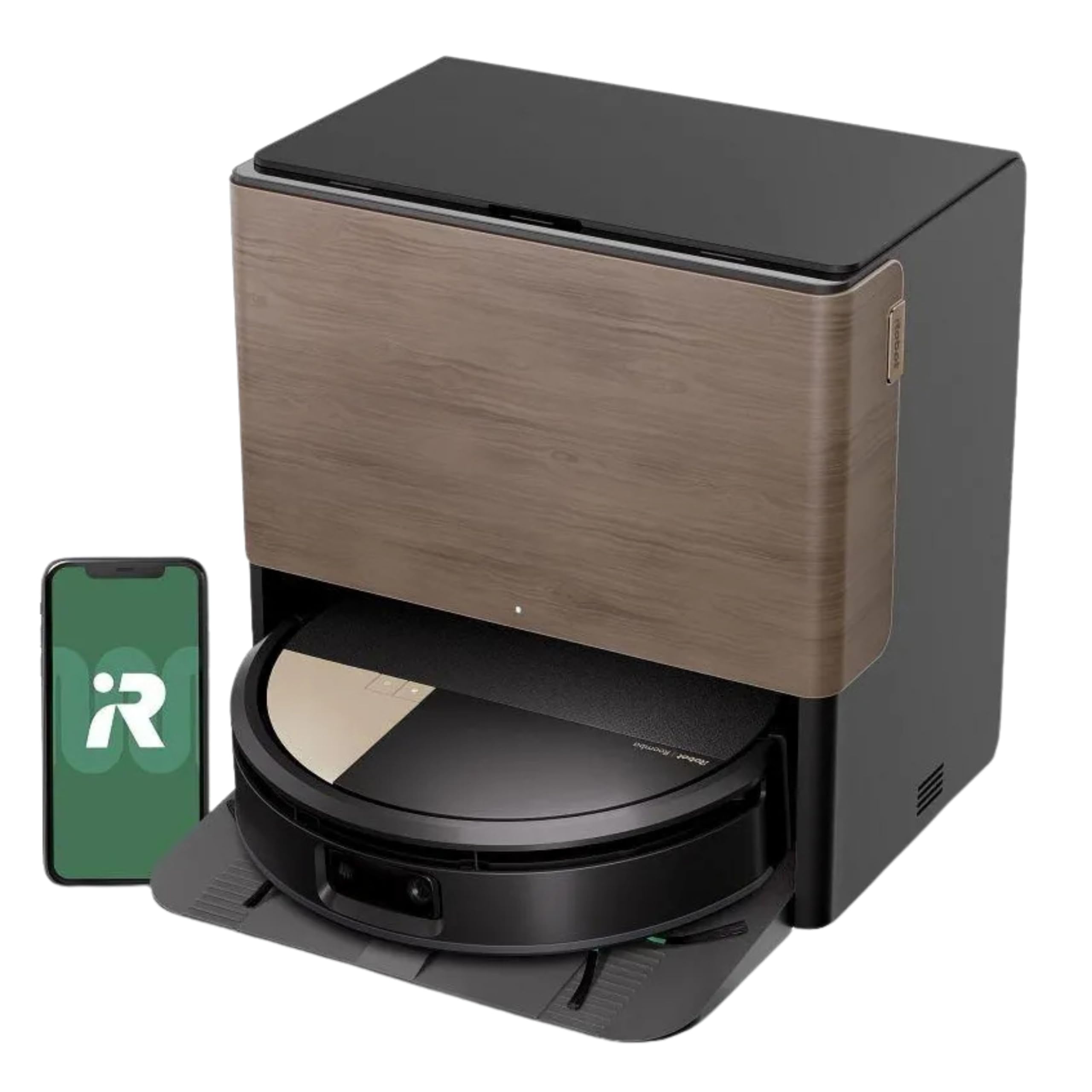 iRobot Roomba® Plus 775 Combo robot aspirapolvere lavapavimenti, 30.000 Pa | Con stazione AutoWash™ autosvuotante, PowerSpin™ Mop con acqua calda 75°C e asciugatura a caldo, LiDAR + AI, nero