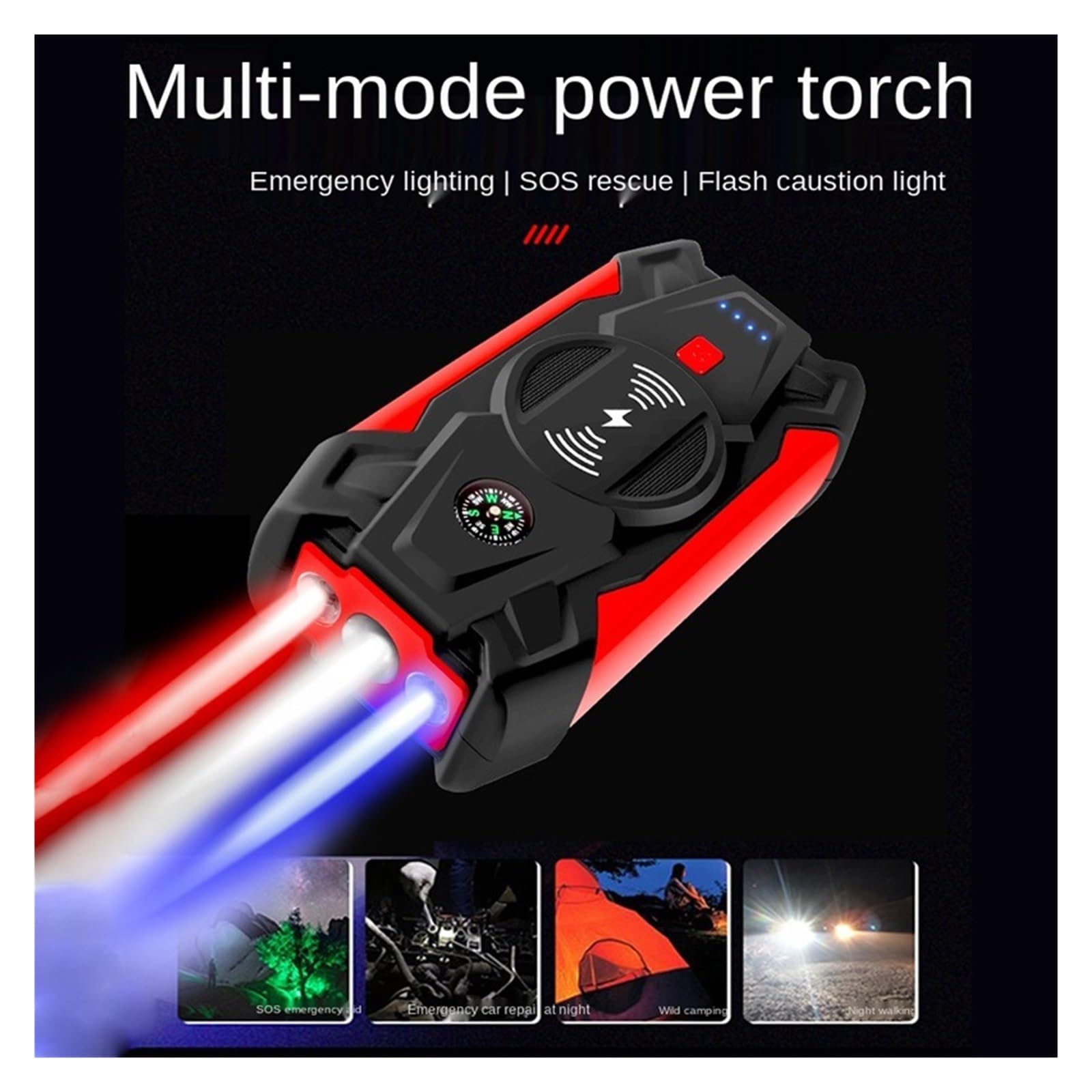 Arrancador de Coche de 600 A y 20 000 mAh, Banco de energía, Amplificador de batería portátil Digital de 12 V con indicador Luminoso para Arranque de Emergencia de vehículos de Gasolina y di