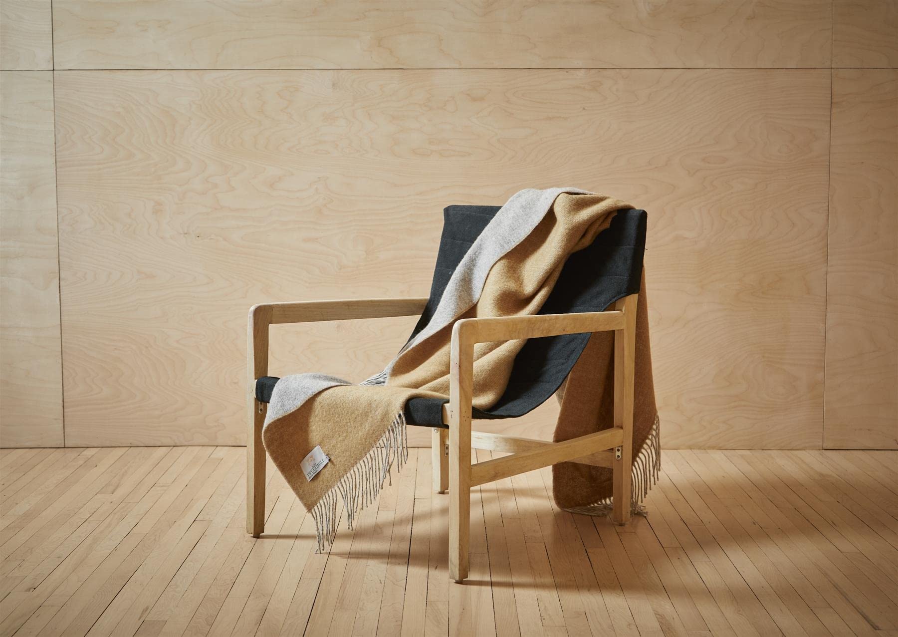 Tweedmill Yellow Lifestyle Dartmoor Throw - Desert Brown - 150Cm X 183Cm - 100% New Pure Wool Made In Wales