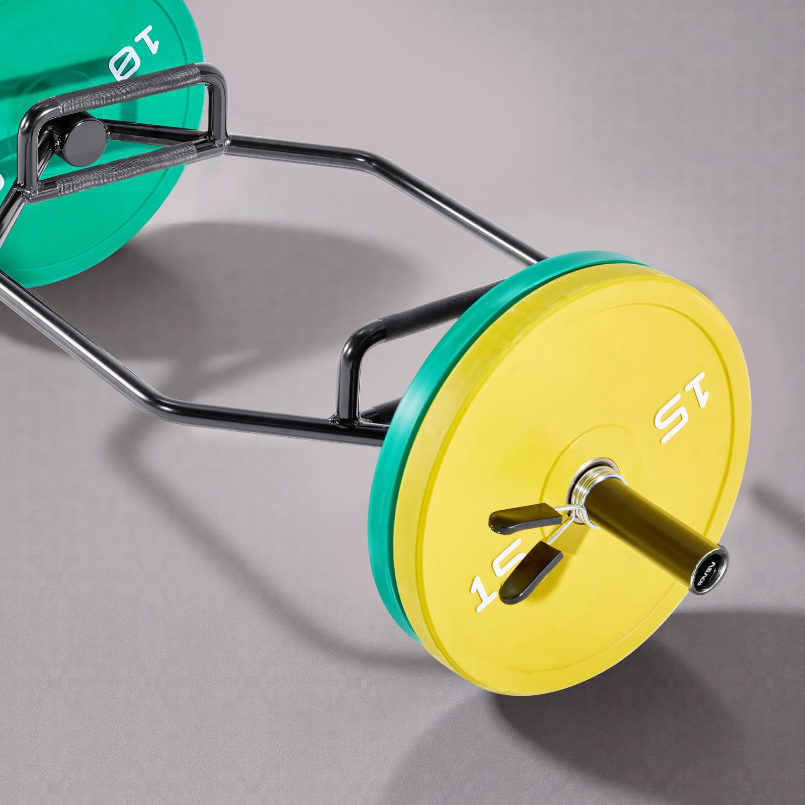 VEVOR Trap Bar Hexagon Hantelstange Langhantel mit rutschfestem Griff 50 mm 360 kg Tragkraft, Gewichtheben und Krafttrainingsgerät, Heimfitnessstudio für Kniebeugen Kreuzheben Schulterdrücken