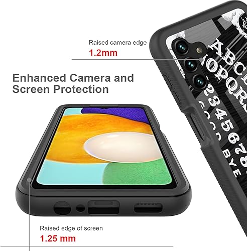 Miniatura 2 de Compatible con Samsung Galaxy A13 5G  A04S Ouija Board Retro Gothic para mujeres y niñas, cuerpo completo, doble capa, resistente, a prueba de