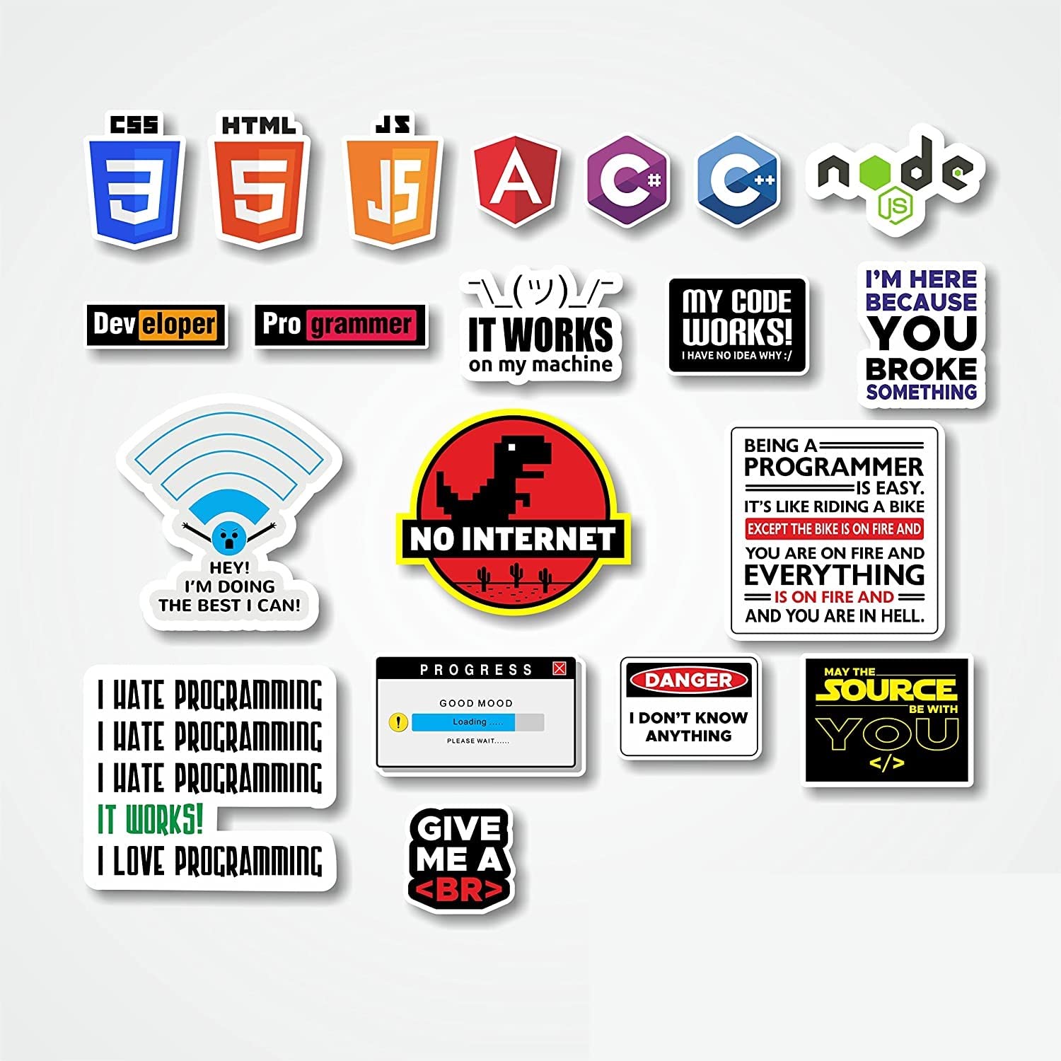 Wrap It All Programmer and IT Professional Waterproof Vinyl Stickers ...