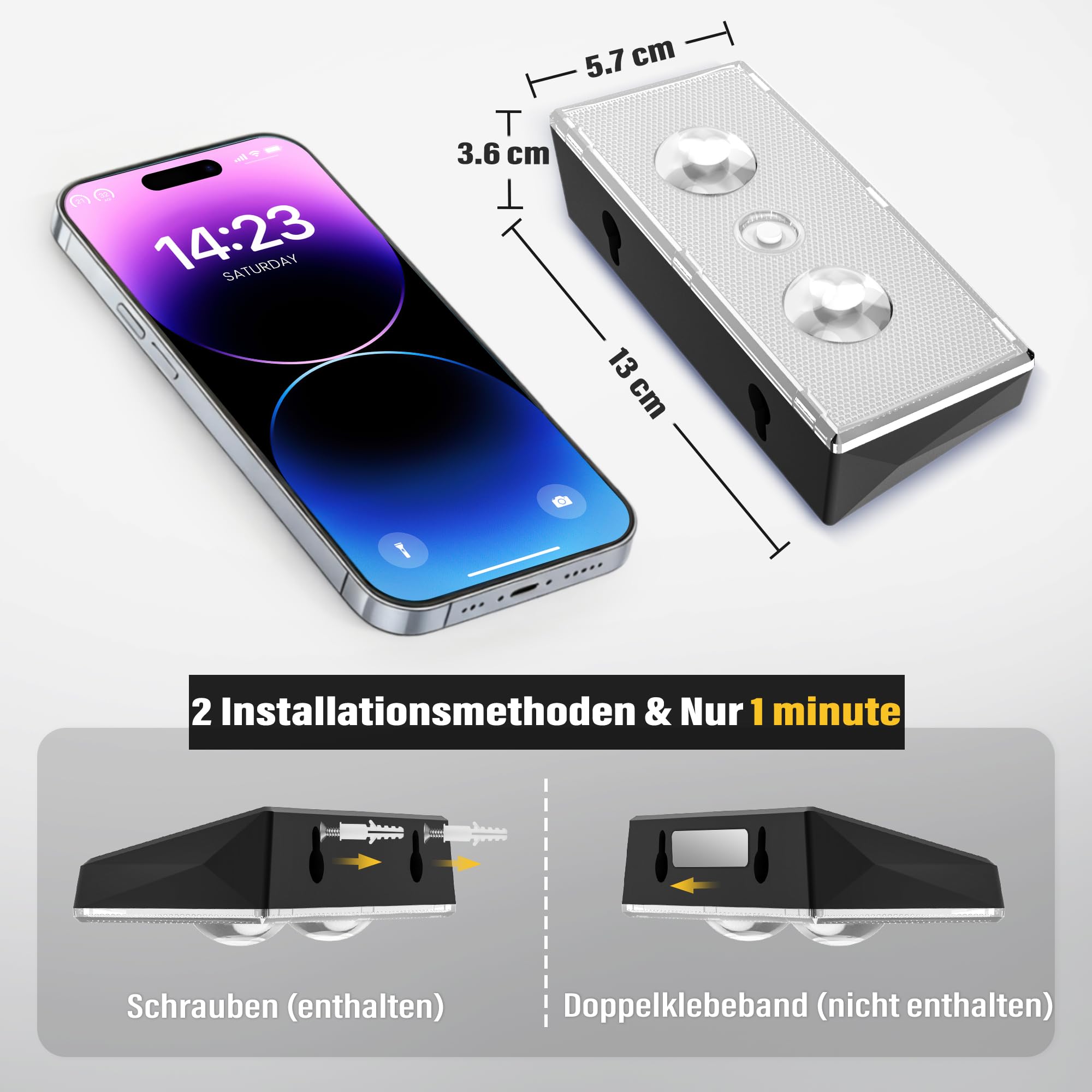 Solarlampen für außen wand, Solar Wandleuchte aussen, solarwandleuchten außen 3 Beleuchtungsmodi LED aussenleuchte solar IP67 Wasserdicht außenbeleuchtung solar für Zaun Garten Terrasse 8er
