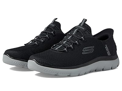 SKECHERS Summits High Range Hands Free Slip-Ins (Black/Charcoal) Men