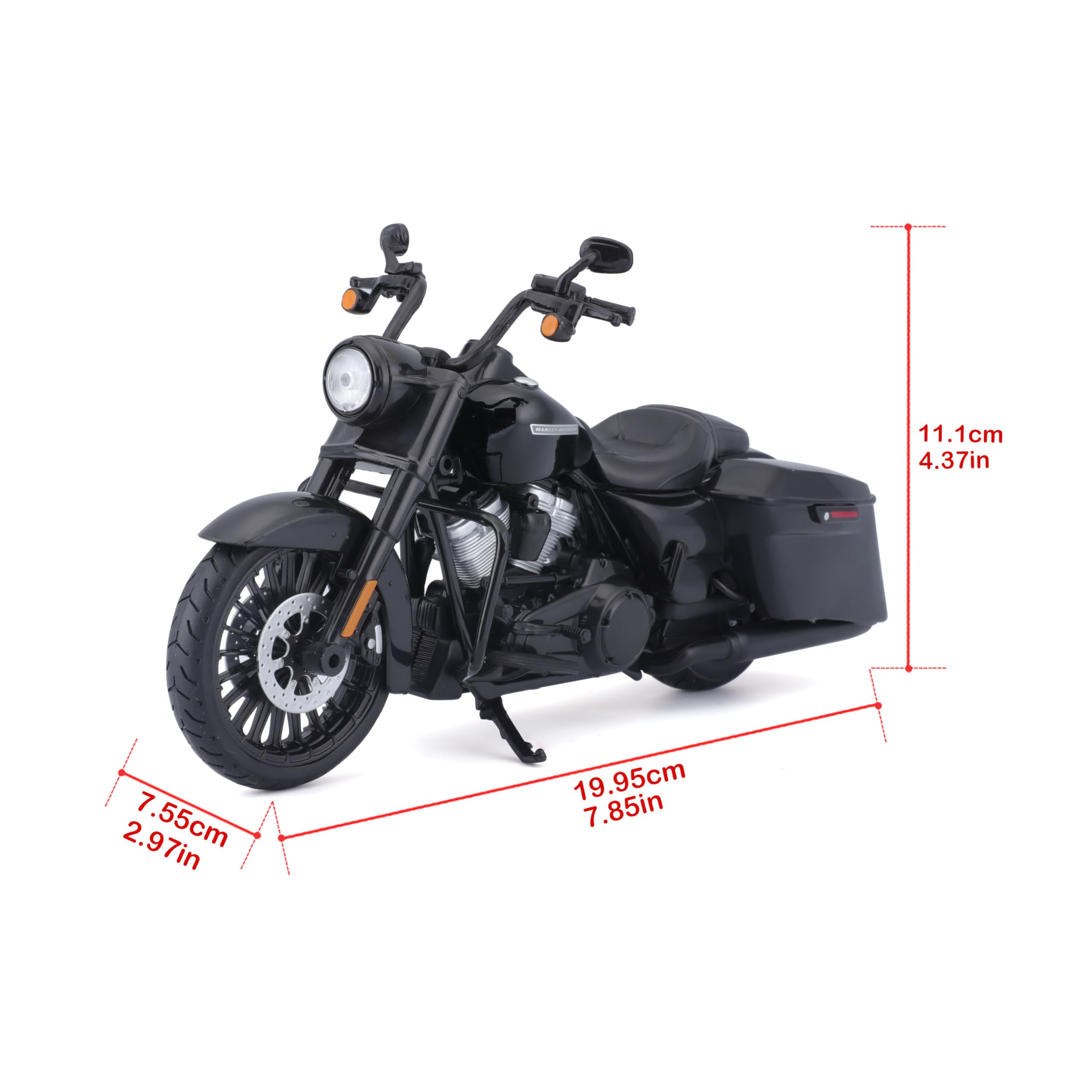 2017 Harley Davidson King Road Special Black Motorcycle Model 1/12