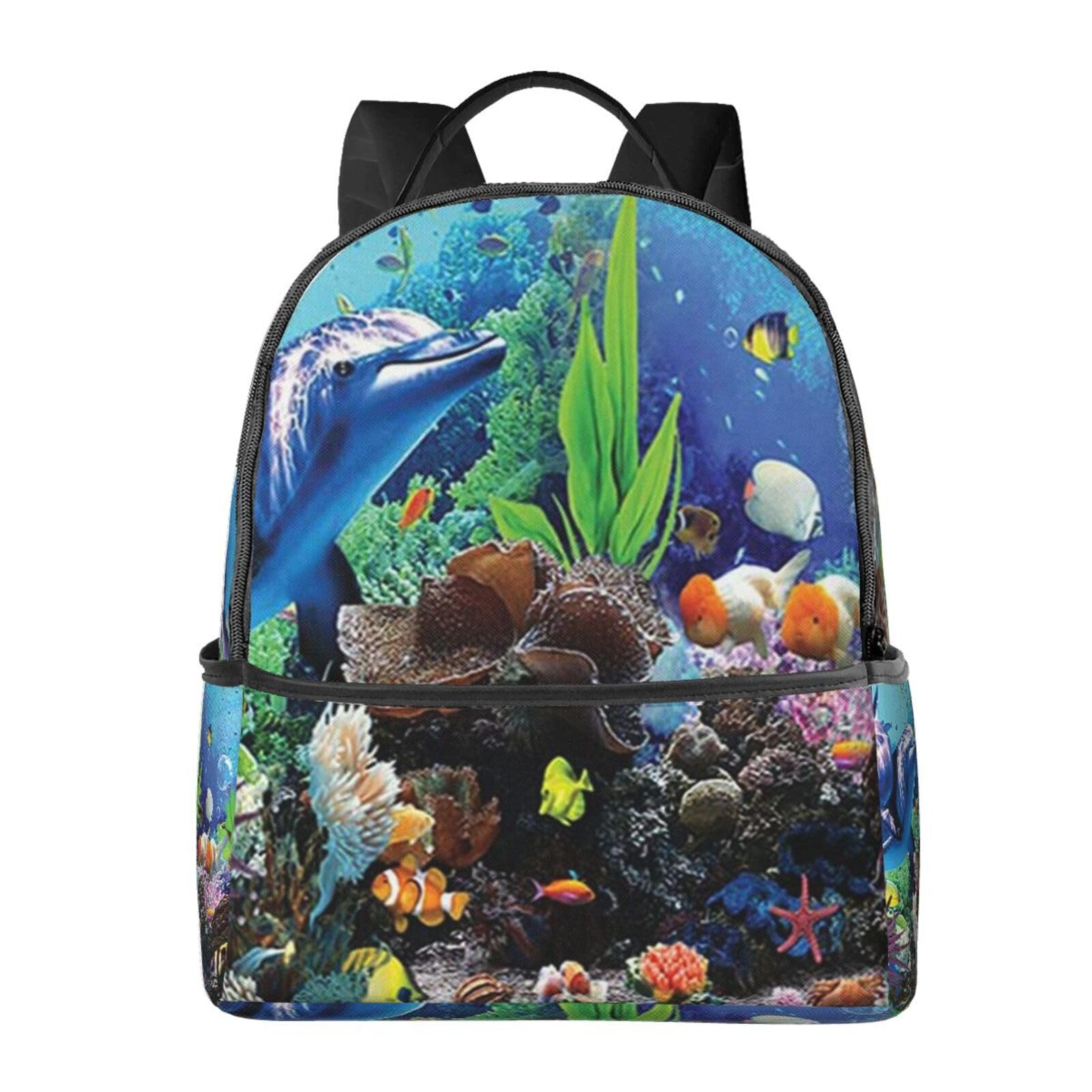 Sac à dos de voyage imprimé Vie marine résistant pour le sport - 6