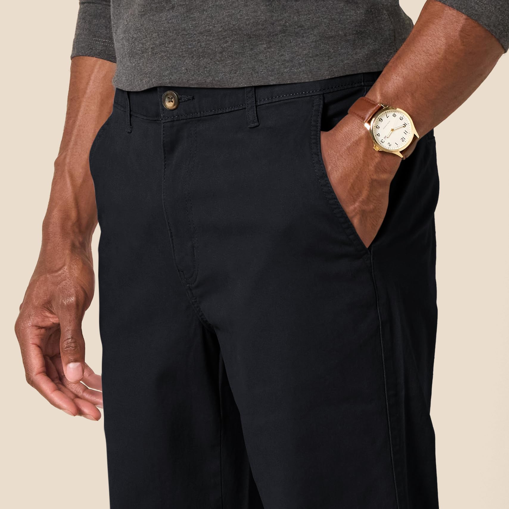 Amazon Essentials Chino Elasticizzati con 5 Tasche in Uomo