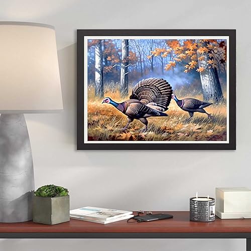 Miniatura 3 de Kaliosy Kits de pintura de diamantes 5D para adultos, faisán, pájaro por números, pintura con diamantes, arte de animales, taladro completo,