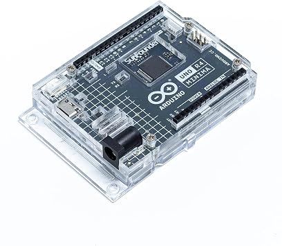 SunFounder Transparent Acrylic Case Compatible with Arduino UNO R4 Minima Original Bottom Case NOT Included