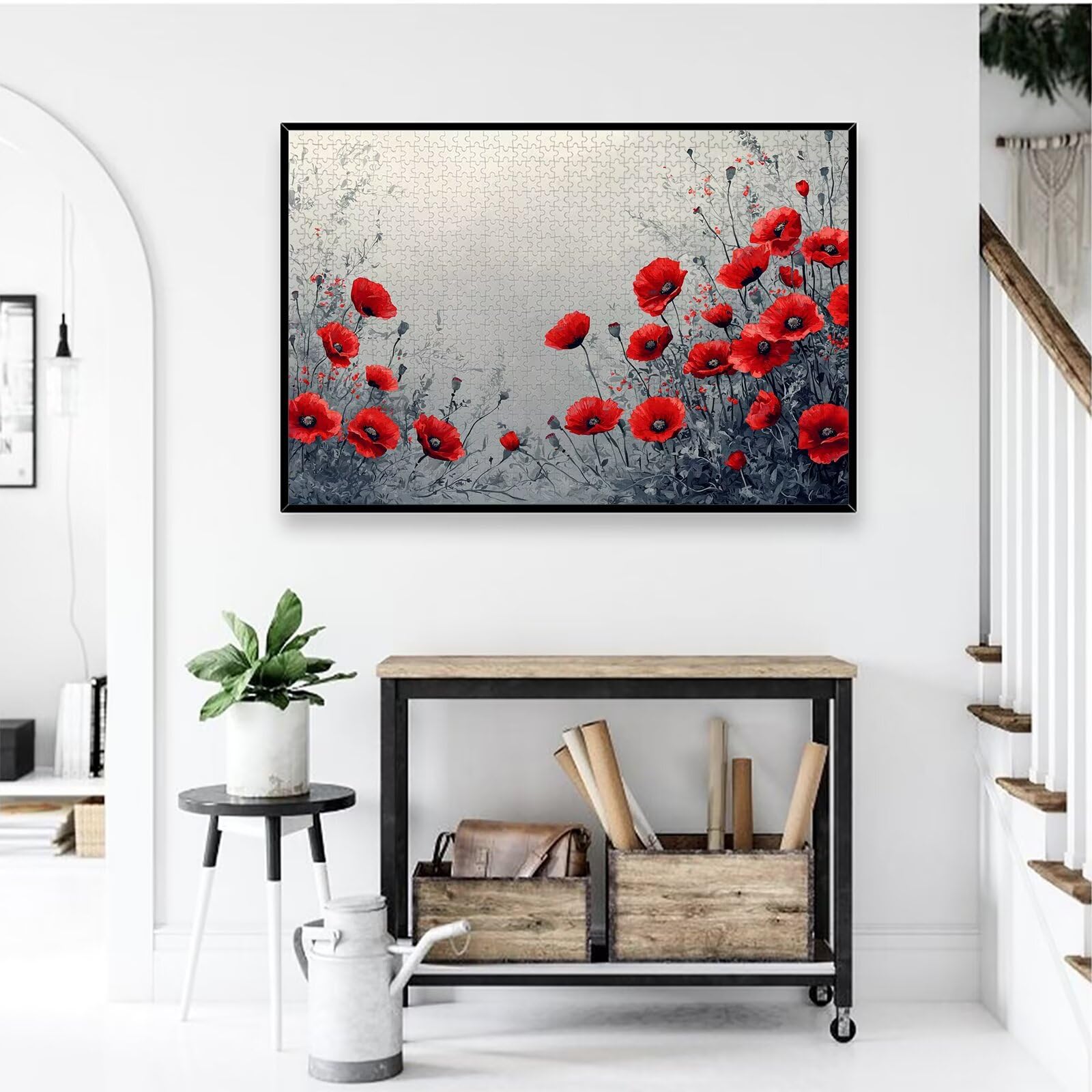 Puzzle Pavot 4000 Pièces Adultes, Puzzle 4000 Pièces pour Adultes et Enfants à Partir de 14 Ans, Fleur Puzzles Bois de Qualité Supérieure avec Une Boîte d'emballage Exquise, Cadeau Femme/Homme, -2957