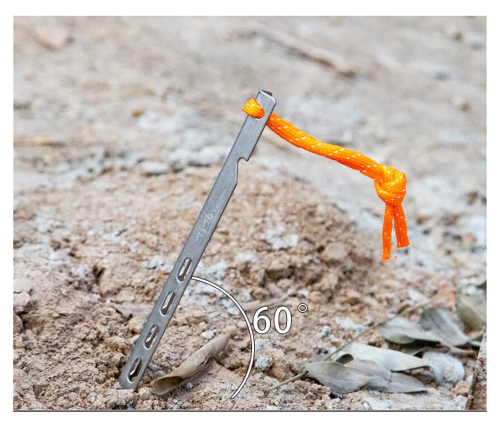 Robust und langlebig, 6/8/10/12 Stück, Titan-Zeltheringe, V-Form, Titan-Spikes, winddicht, für Outdoor, Camping, Titan, Zeltpfahl für Gartenarbeit, Wandern (6 Stück)