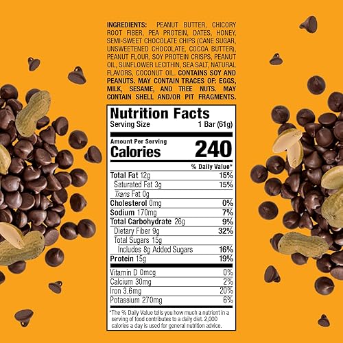 Bobo's Paquete variado de barras de proteínas, mantequilla de maní con chispas de chocolate (6 barras) y mantequilla de almendras de chocolate doble