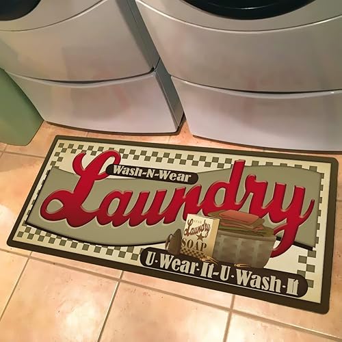 Miniatura 15 de Ukeler - Alfombra antideslizante, antifatiga, para cuarto de lavado, lavadero, baño, cocina