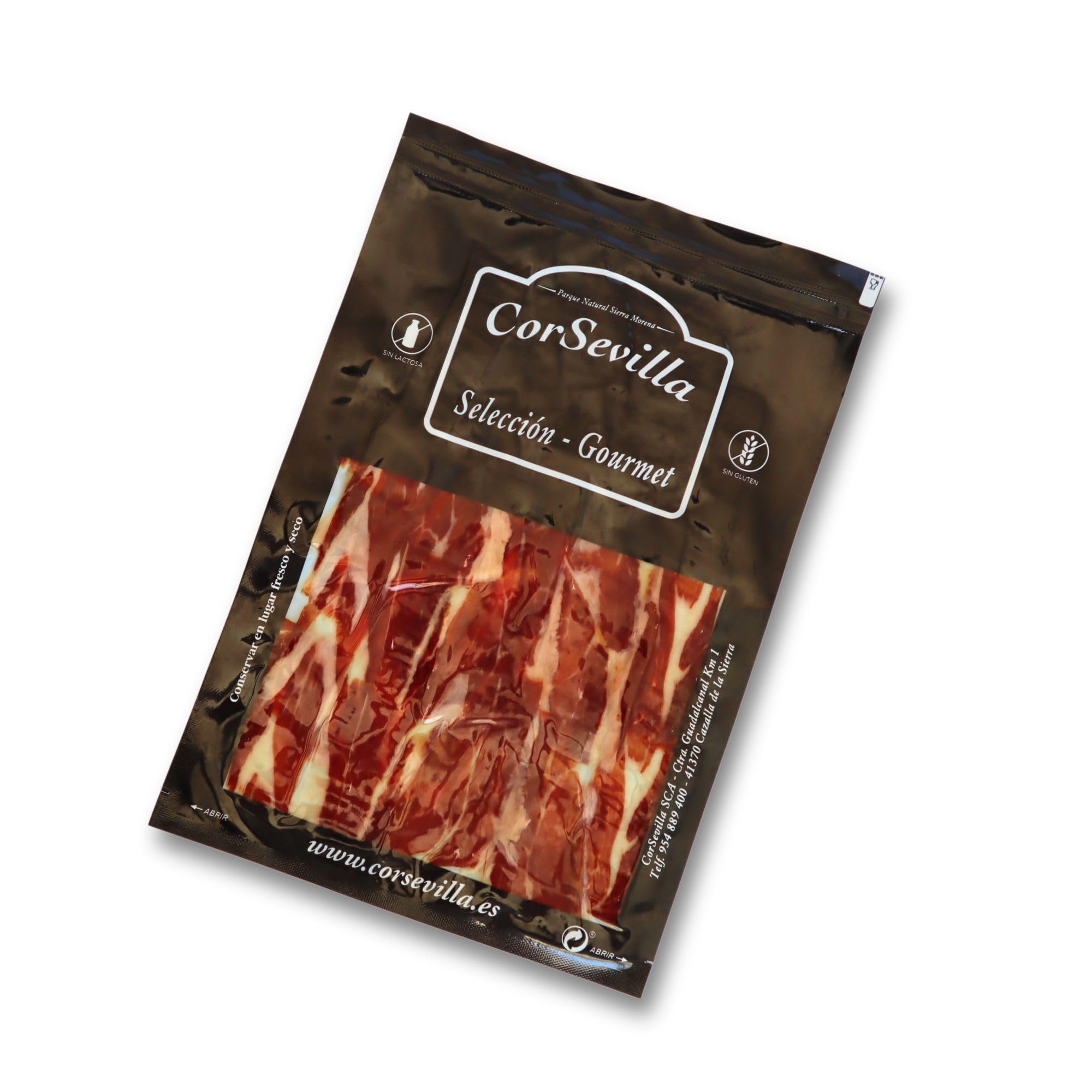 Sobres individuales de Paleta Ibérica de Bellota CORSEVILLA, listos para atemperar y disfrutar.
