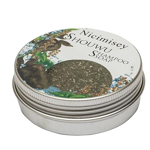 Miniatura 7 de Nicimisey Barra de champú Box para cabello barra de champú sólida barra de champú de oscurecimiento natural jabón para el cabello ayuda a detener la