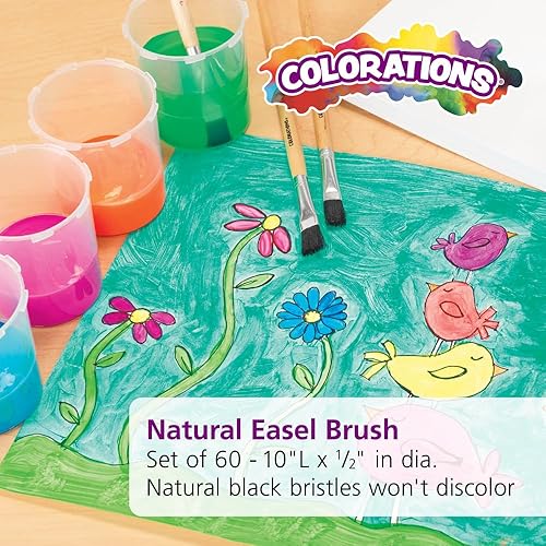 Miniatura 5 de Colorations EASELB - Cepillo de caballete favorito del profesor (paquete de 60), color negro