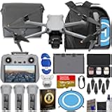 Air 3S Drone with RC 2 Fly More Combo (with Screen) 4K HDR, 45-Min Max Flight Time Bundle with 128GB Memory, Landing Pad, Backpack, CPS 2 Year Warranty, Lens Cleaning Kit and More