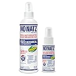 No Natz Botanical Insect Repellent, DEET-Free, Made with Natural Essential Oils, Non-Greasy Formula, Made in The USA, Fresh Scent, 8 Ounce and 2 Ounce Spray Bottle, 2-Pack
