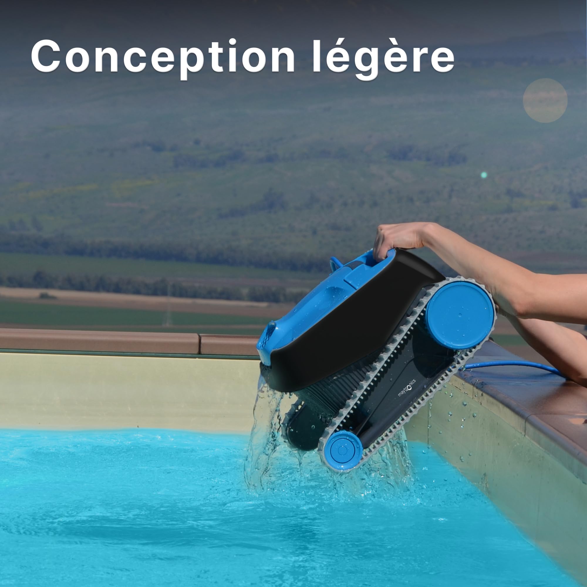 Dolphin Nautilus CC Aspirateur Piscine pour Piscine Hors-Sol Jusqu’à 10 m, Nettoyage Fond et parois, Économie énergie, Cycle de Nettoyage 120 Min