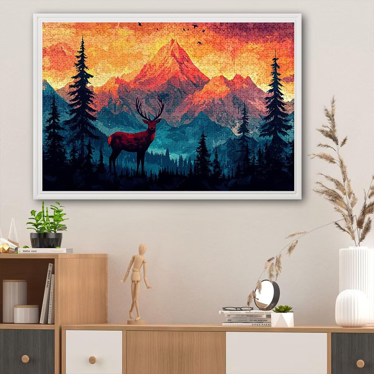 Puzzle 5000 sztuk góra dla dorosłych, drewniane puzzle dla dorosłych, drewniane łamigłówki dla dzieci, rodzinne gry edukacyjne, łamigłówki z pudełkiem na prezenty dekoracje do domu, prezent dla kobiet