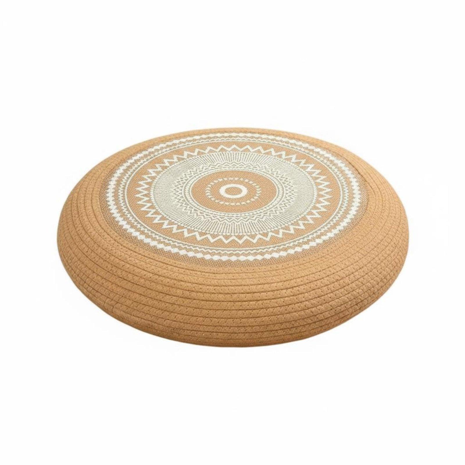 Jute Rope Cushion Reinforced Tatami Seat Cushion Thick Padded Home Furnishing for Living Room 50x50x10cm White Triangle | Cushions & Pads | Patio & Garden Furniture | Yar-image-9