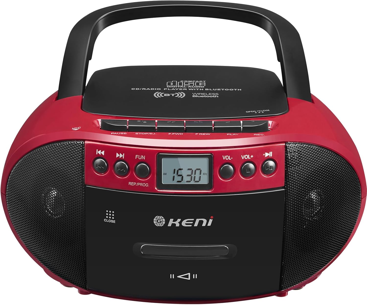 Amazon.com: G Keni Portable CD and Cassette Player Boombox Combo ...