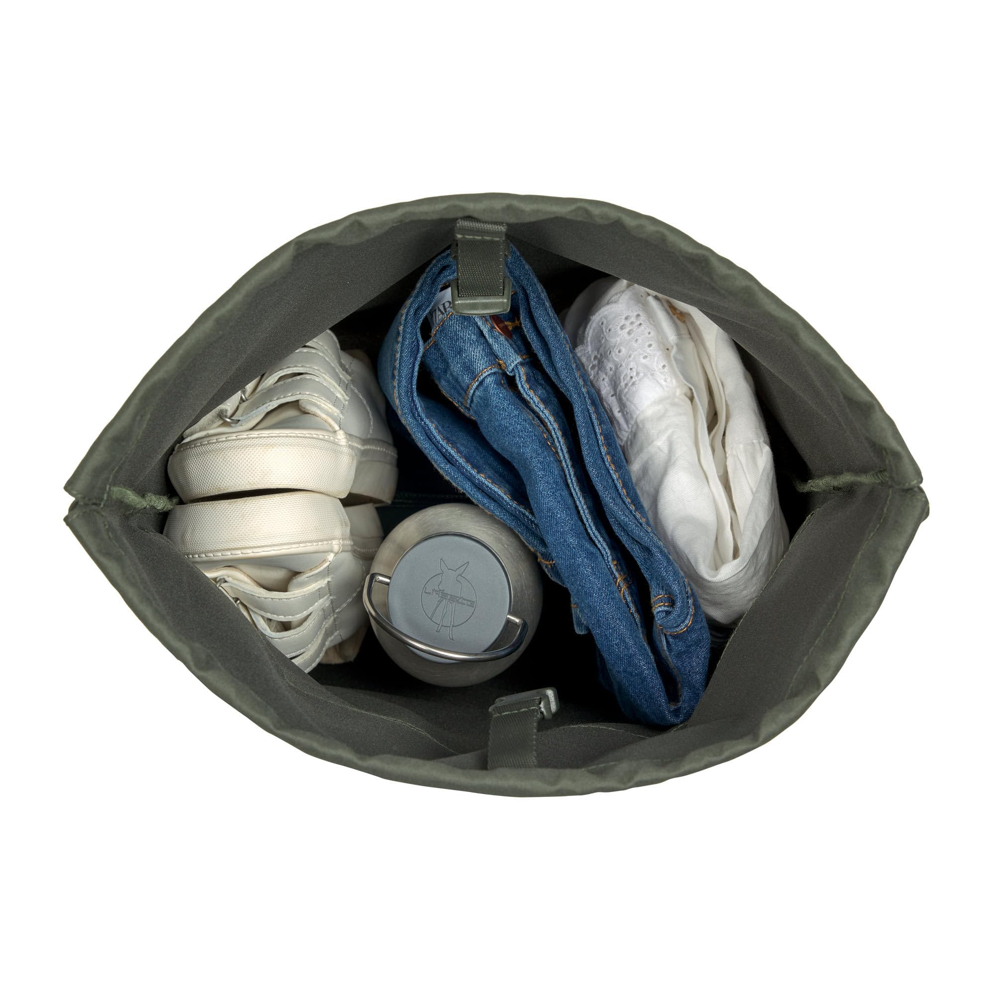 LÄSSIG Dziecięcy worek sportowy z funkcją plecaka/School String Bag Bold Dark Olive, oliwkowy, Nowoczesny