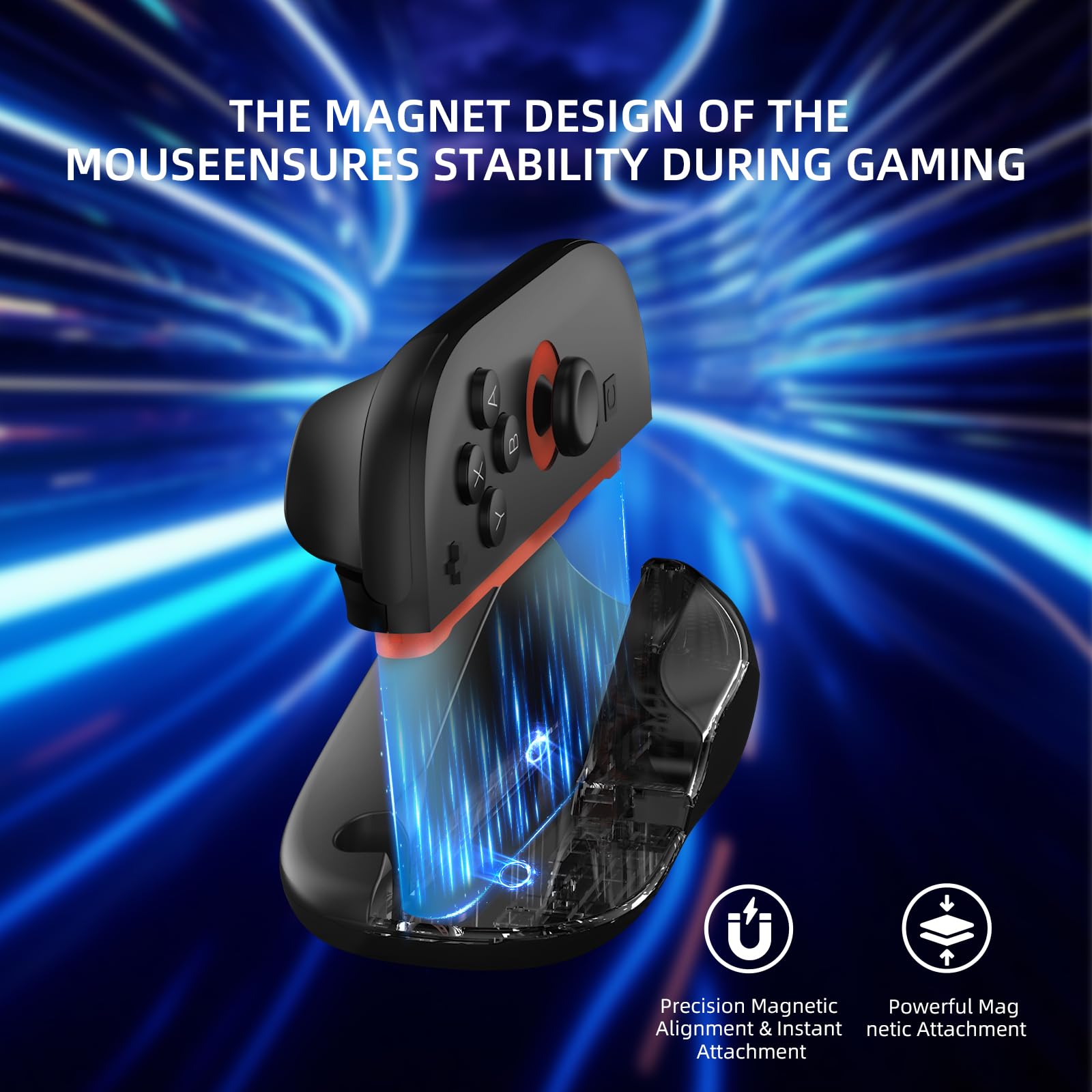 TOPCHANCES 【Oferta por Liquidación】 Compatible con el mouse del controlador de juego para Nintendo Switch 2, accesorio para juegos de disparos de acción controlados por mouse