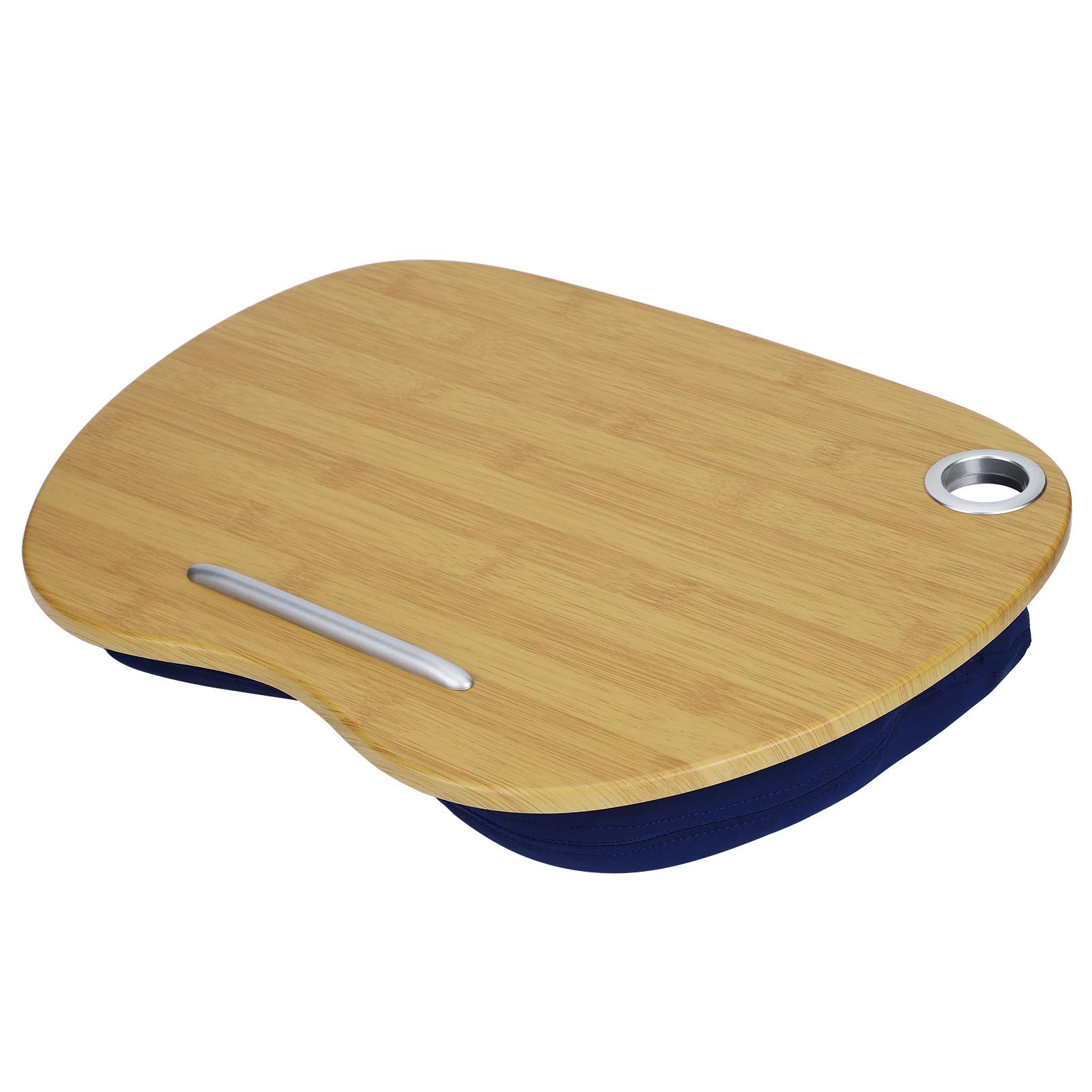 Sorandy Bureau d'Ordinateur Portable Multifonctionnel 3 en 1, Bureau Portable pour Ordinateur de 14 Pouces, avec Housse en Tissu Doux et Particules de qualité Alimentaire, pour Le à Domicile et Les
