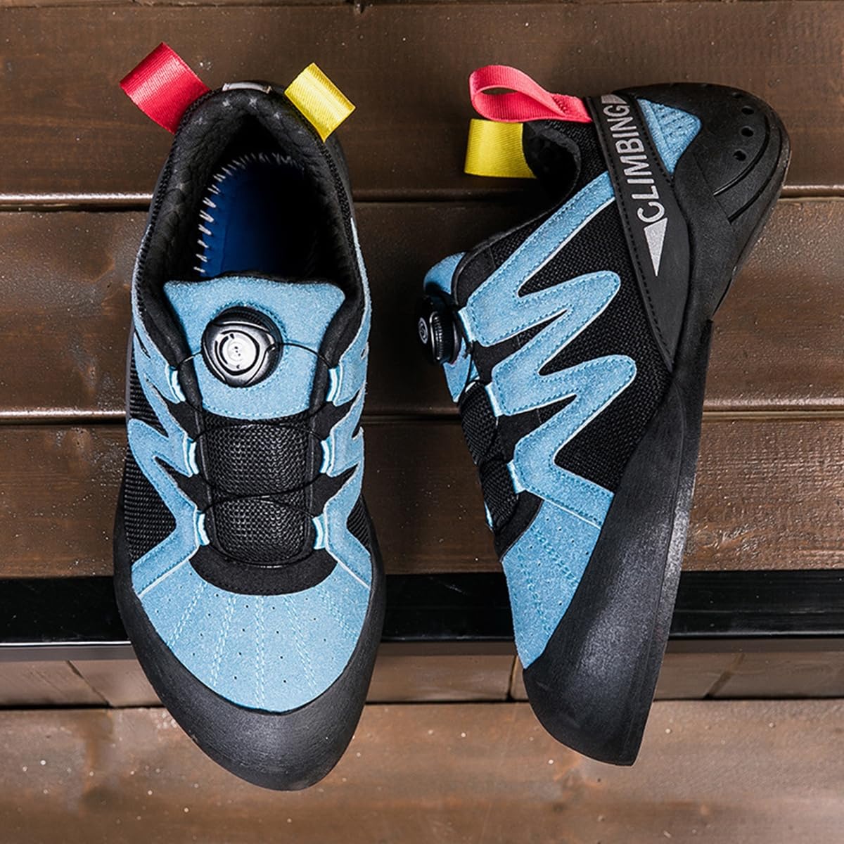 Scarpe da Arrampicata da Uomo Antiscivolo Scarpette Boulder Indoor Adatta al Piede Adatto agli Scalatori Che Amano L'Arrampicata su Roccia
