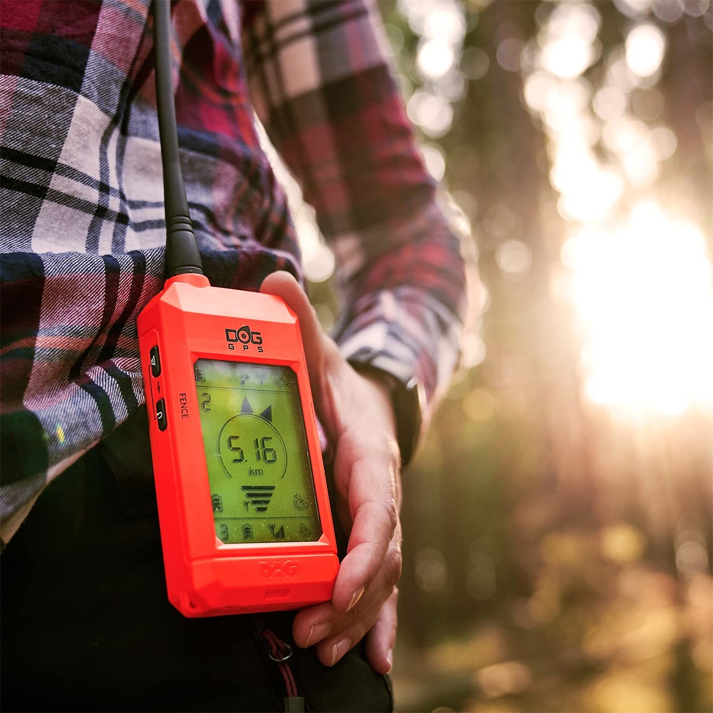DogTrace GPS X30B Hundeortungsgerät für die Jagd, bis zu 13 Hunde, mit Tasche, Orange