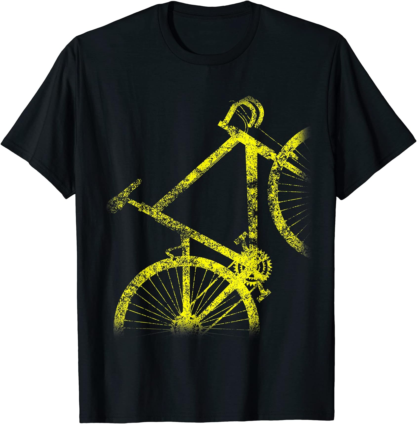 Angled Bike. Grayboy Designs. YellowBicycle Lovers Retro Vintage Cycling Bike. T-Shirt