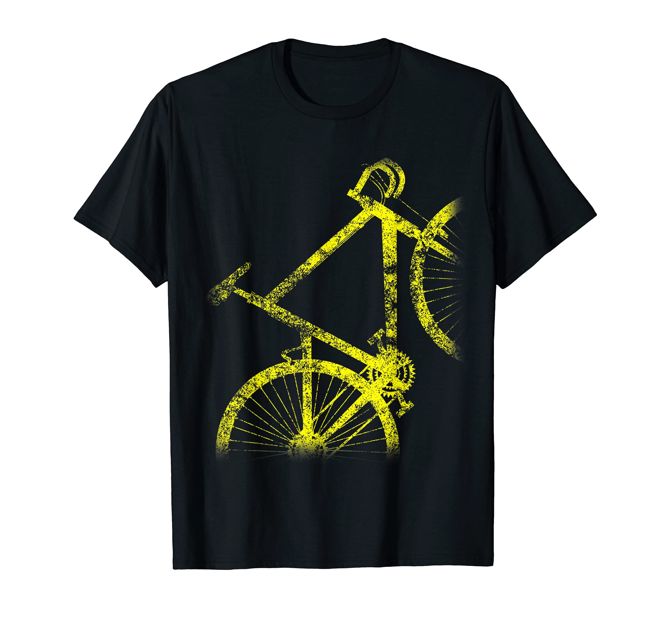 Angled Bike. Grayboy Designs. YellowBicycle Lovers Retro Vintage Cycling Bike. T-Shirt