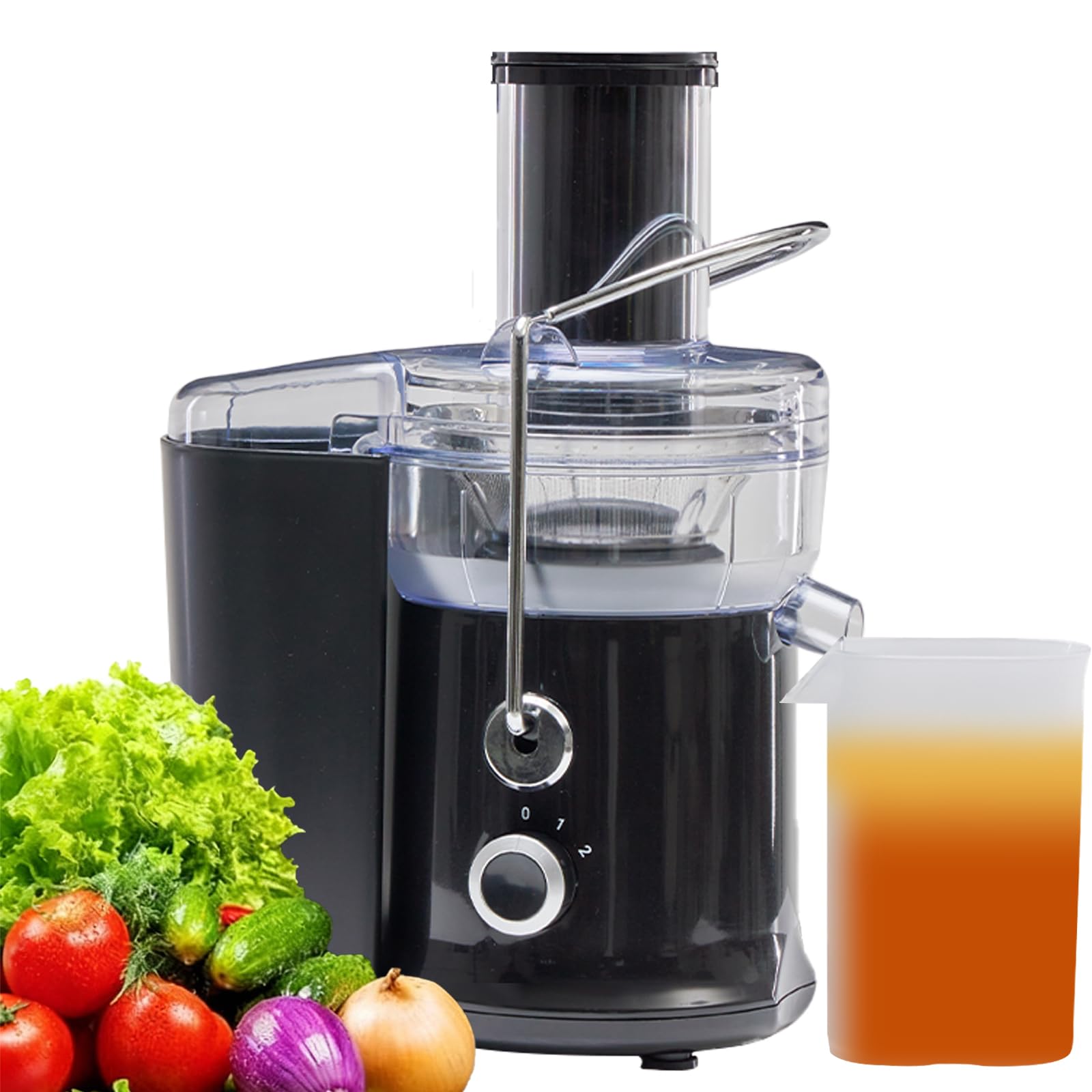 OLIXIS Centrifugal Juicer Machines 480W Juice Extractor with 2 6 Feed Chute for Vegetable and Fruit Electric Juicer