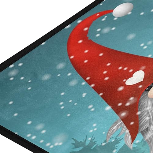 Miniatura 4 de Alfombras de cocina de gnomos de Navidad, antideslizantes, tapetes de baño, tapetes de cocina para decoración del hogar, 39 x 20 pulgadas