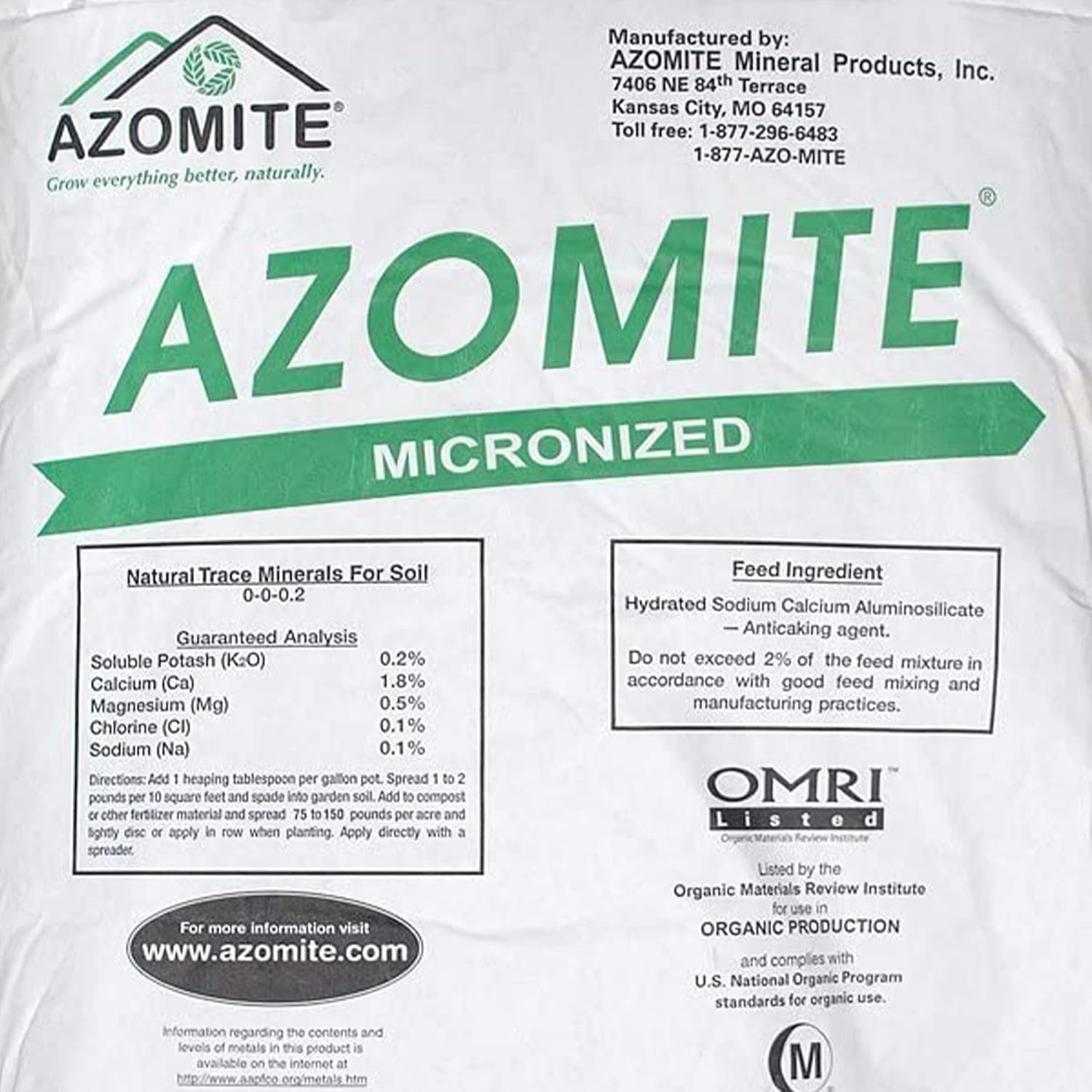 Azomite Micronized Bag, 44 lb (5-Pack)