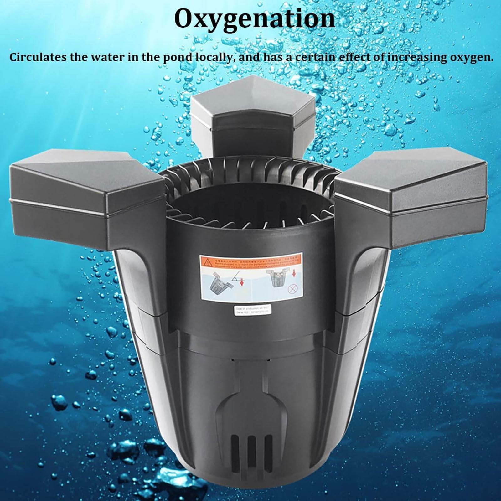 Skimmer automatico per laghetto 3000/4200 l/h con aspirazione 43W/70W, aspirapolvere galleggiante, cavo di alimentazione da 10 m, collettore di detriti a basso rumore, ideale per la pulizia di