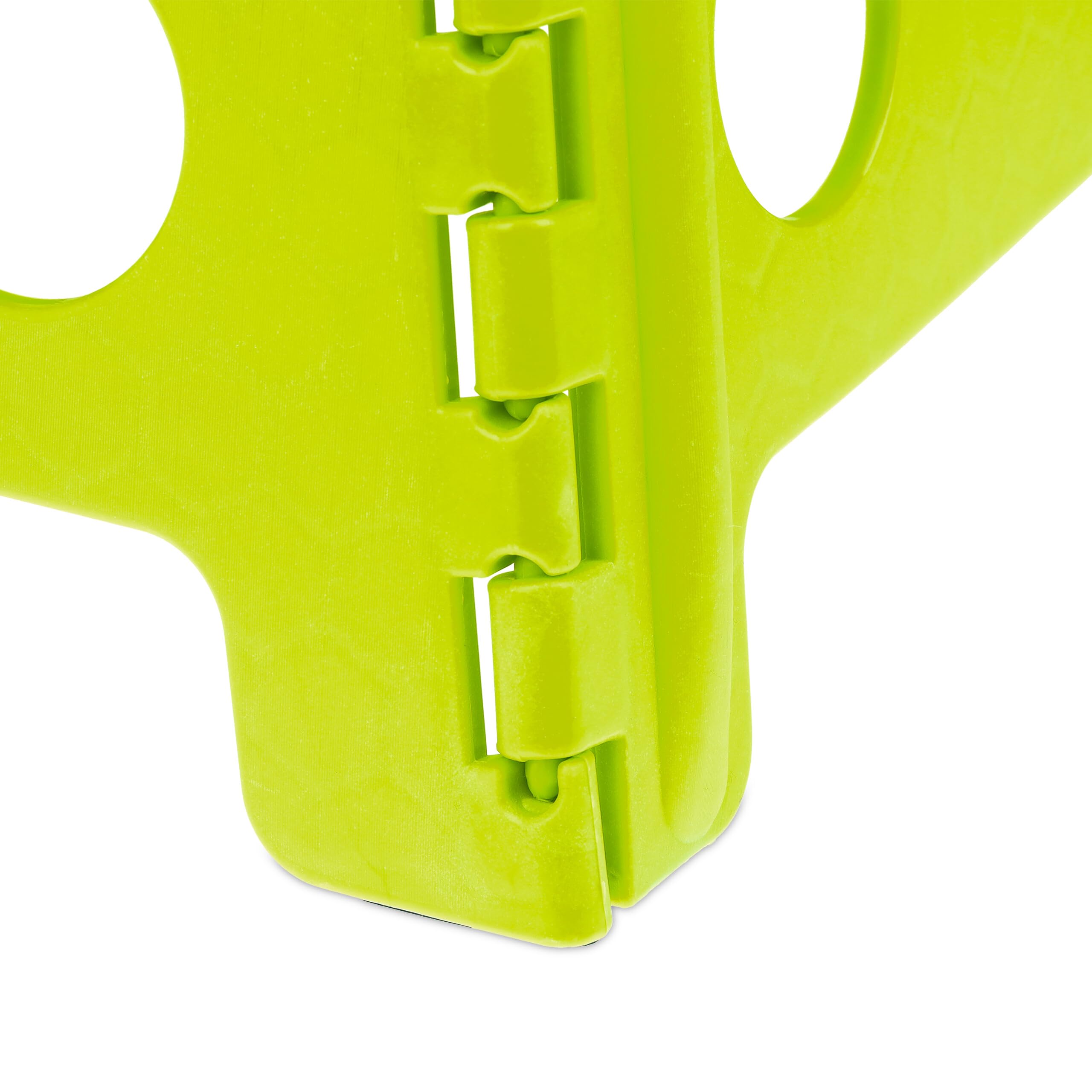 Relaxdays Klapphocker faltbar, Camping Hocker, Kinder Badhocker, bis 150 kg, Kunststoff, HxBxT: 39 x 39 x 32 cm, grün, Hellgrün