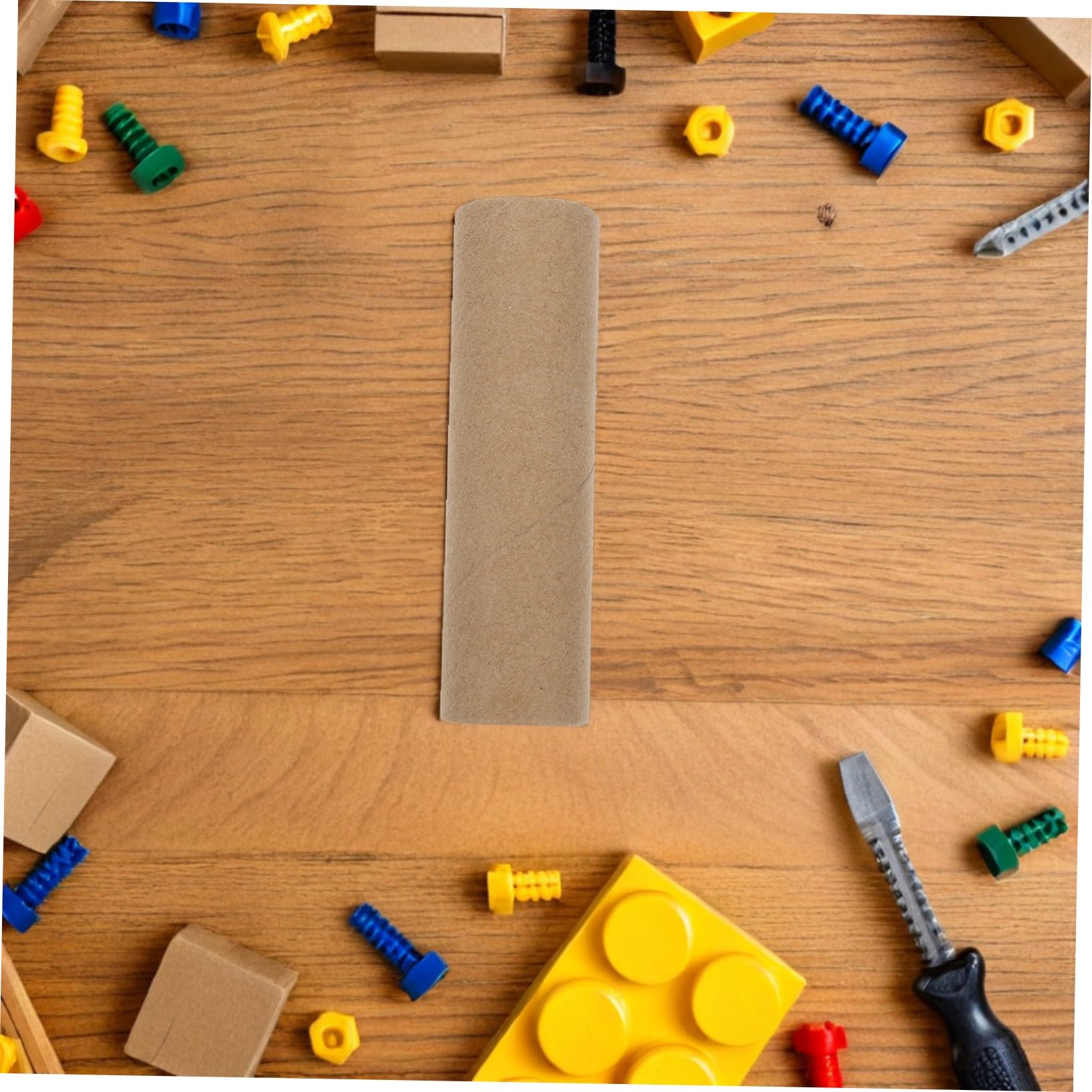 EXAOMBLE 15 Tubos Redondos De Cartón Kraft, Rollos Para Manualidades Infantiles y Bricolaje, Diámetro Interior 2,5 Cm Para Uso En Escuelas y Actividades Creativas