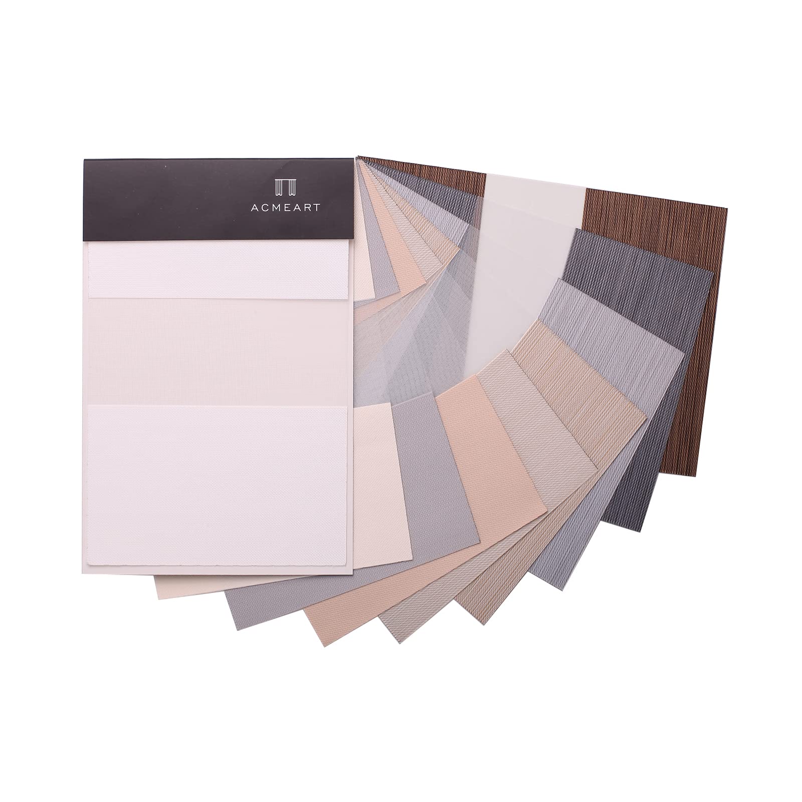 ACMEARTMotorized Zebra Shades Fabric Samples,Fabric Samples of Dual Layer Roller Sheer Window Shades Blinds,Multicolor