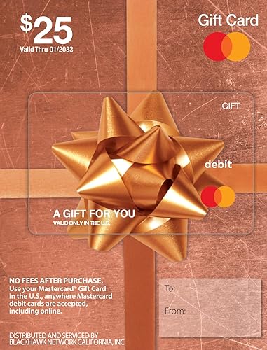 Tarjeta de regalo Mastercard de $25 (más tarifa de compra de $3.95)