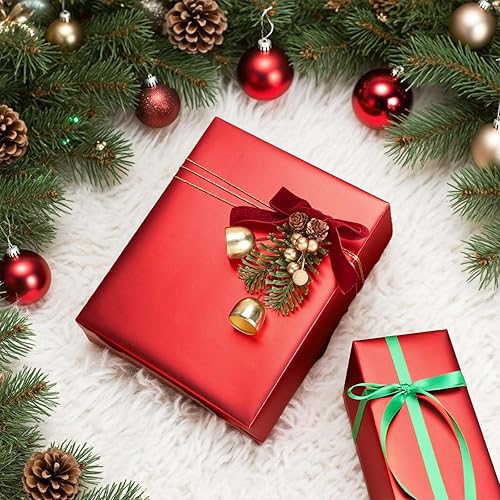 Miniatura 19 de BIOBROWN Rollo de papel de regalo de estraza negro, 17 pulgadas x 33 pies (47 pies cuadrados total) Papel de regalo de color sólido mate, papel