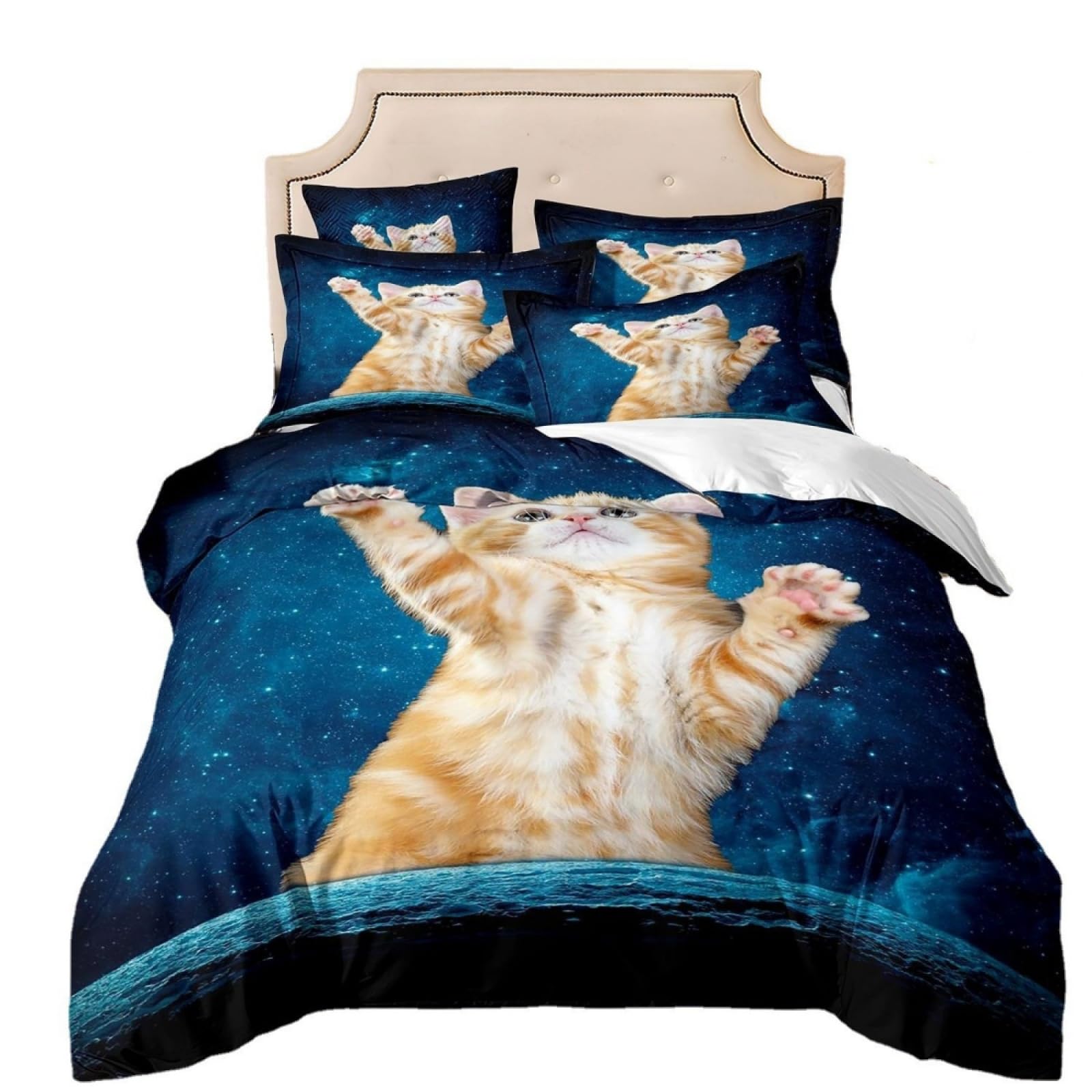 King Size Duvet Cover Sets Blue Star Cat King Size Bedding