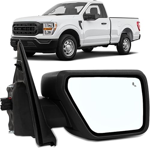 Miniatura 16 de OCPTY Espejo de remolque para 2007 2008 2009 2010 2011 2012 2013 2014 para Ford para camioneta F-150 Pickup Camión Remolque Espejos Par Par Potencia