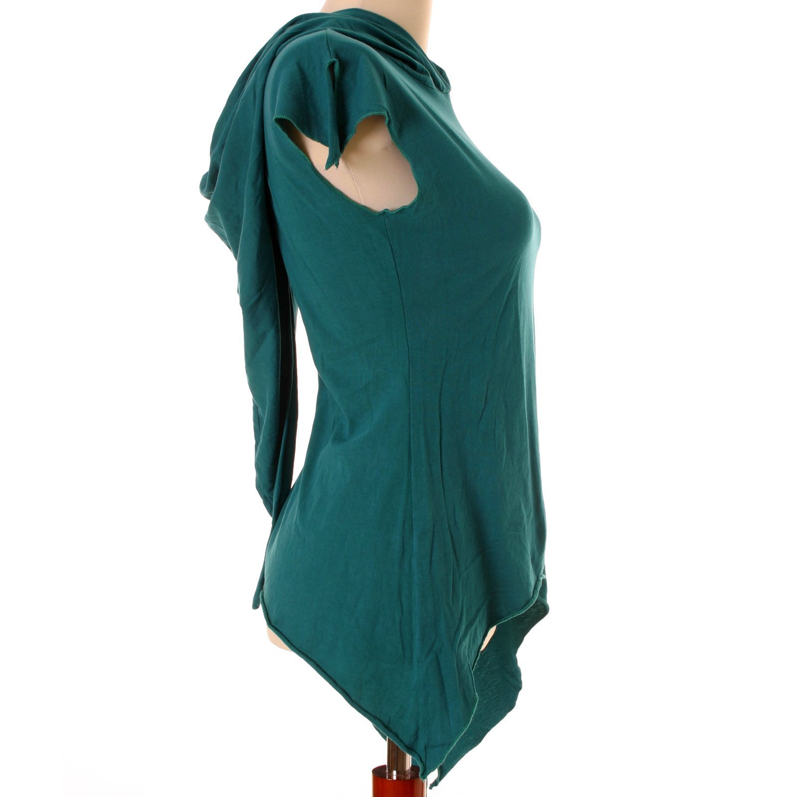 Vishes - Alternative Bekleidung - Zipfelshirt mit Zipfelkapuze aus Baumwolle