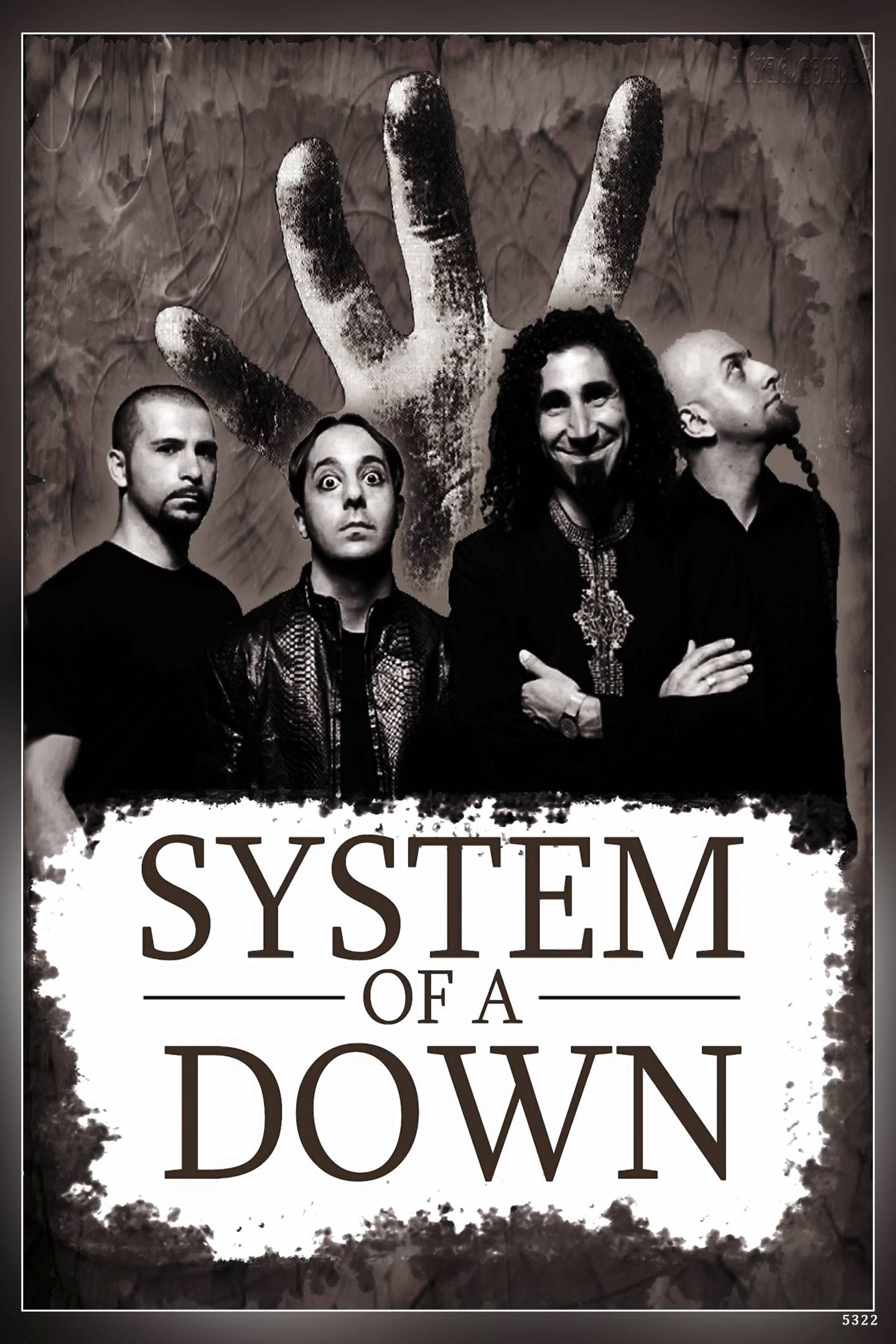 POSTERNEST System Of A Down,An Armenian-American Heavy Metal Band Poster Matte Finish Paper Print 12 x18 Inch (Multicolor) -5322