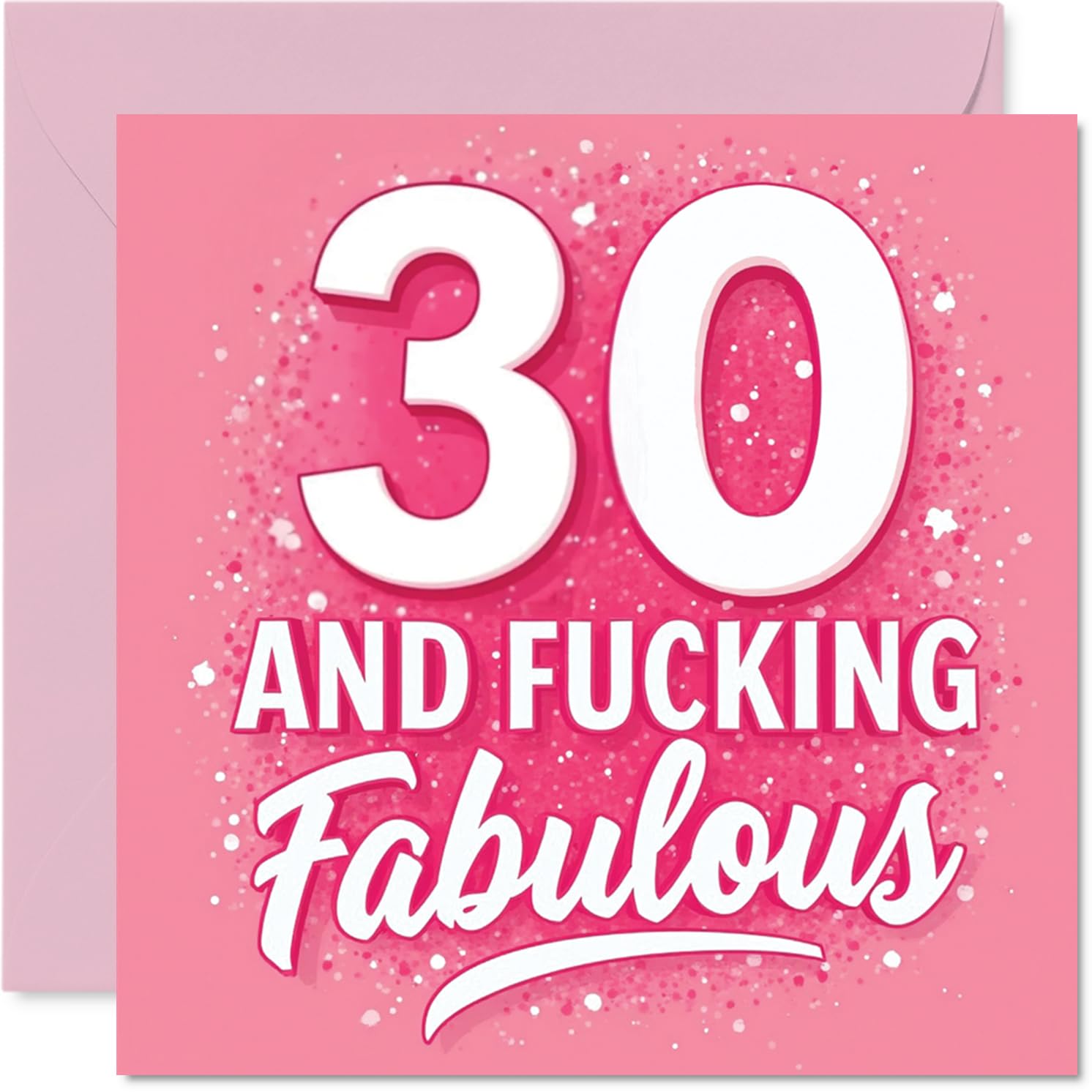 30th Birthday Cards for Women - Fabulous Years - Happy Birthday Card for 30 Year Old Woman Sister Wife Colleague Cousin, 145mm Bday Greeting Cards