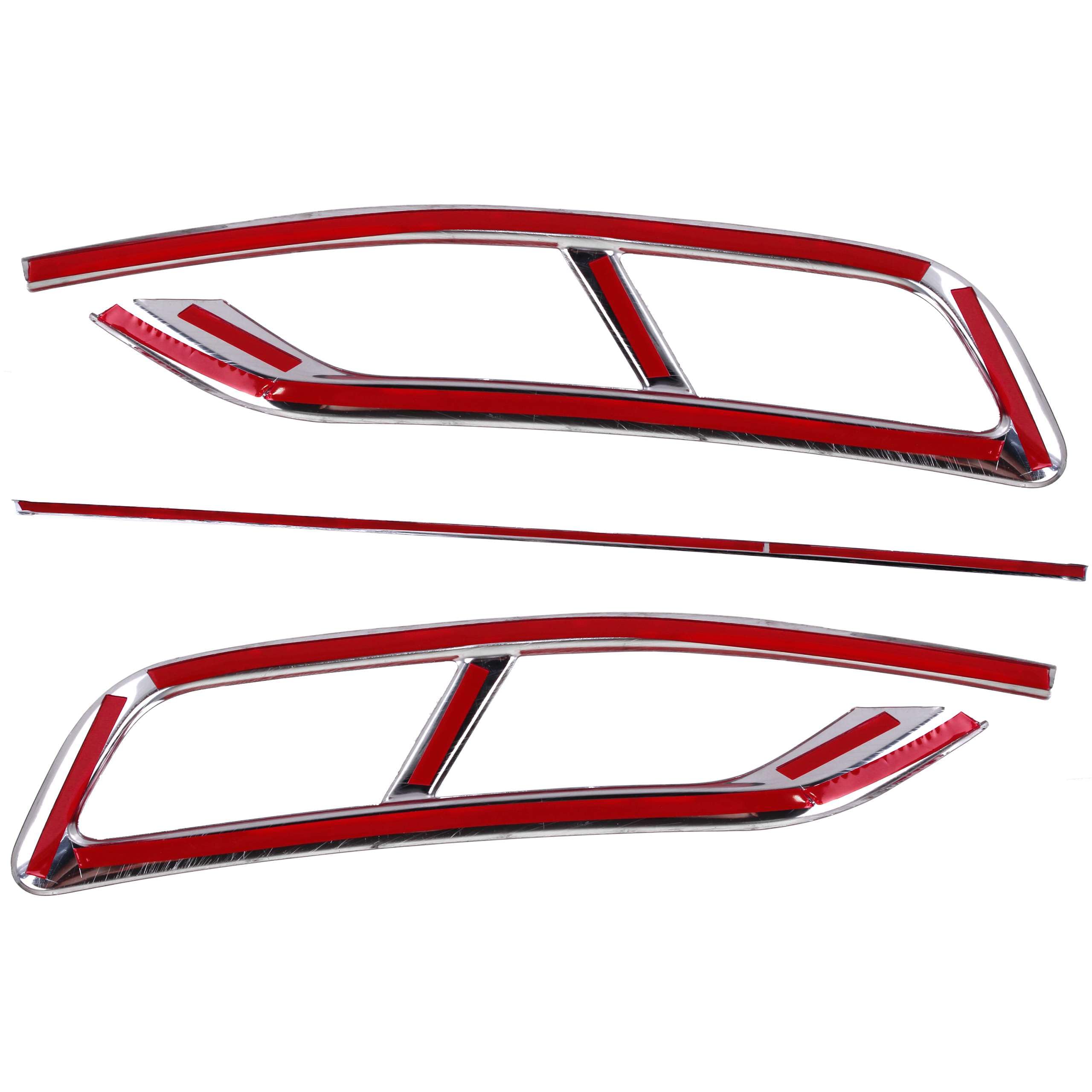 INLY Lamas de escape en acero inoxidable cromado compatibles con Passat B8 (a partir de 2019)